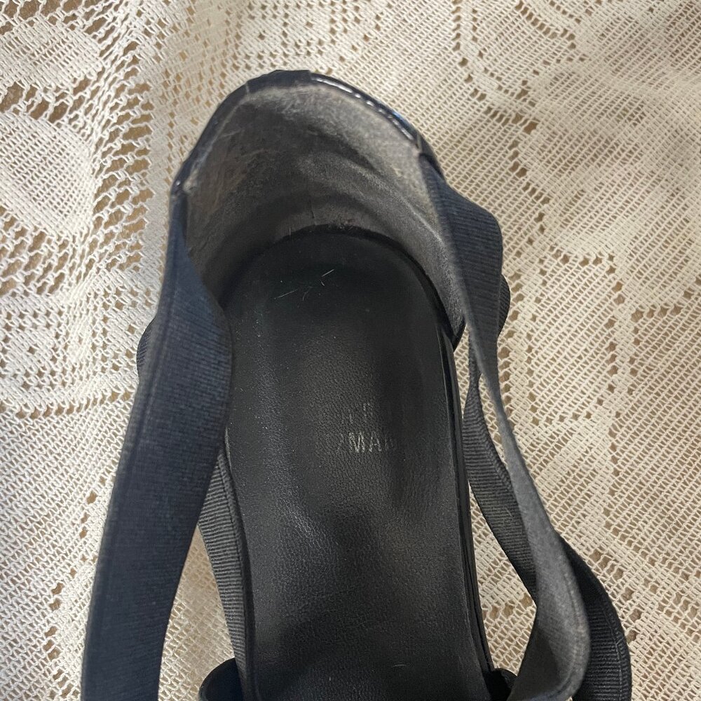 Stuart Weitzman Elastic Strap Sandal In Black. Si… - image 5